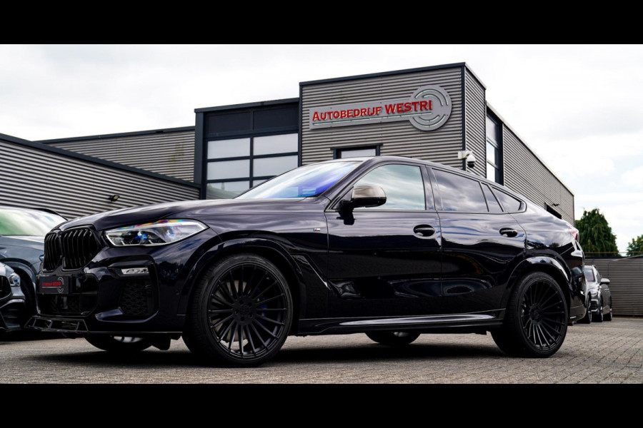 BMW X6 M50i High Executive | Carbon inleg | Krystallen Pook | Harman/Kardon | X6M look | 360 | Uitlaatklep | BMW Drive Assisted |