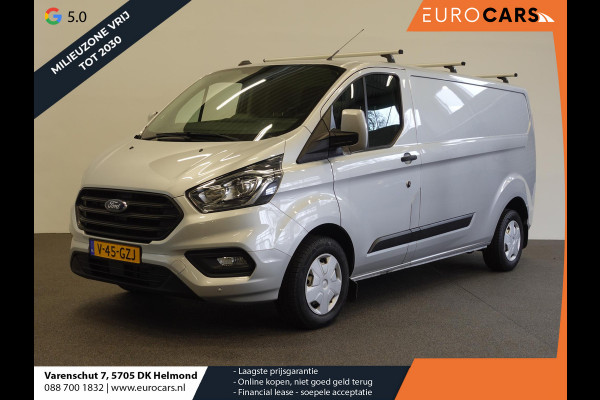 Ford Transit Custom 131pk L2H1 Trend Trekhaak Airco Cruise control Parkeersensoren Dakdragers 3-Zits Euro6