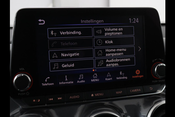 Nissan Juke 1.0 DIG-T N-Connecta | Carplay | Keyless | Navigatie | Full LED | Climate control | Parkeerhulp | Cruise control