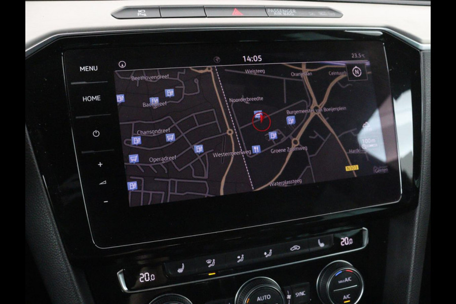 Volkswagen Passat 1.4 TSI R Line | Trekhaak | 360 camera | Stoelverwarming | Leder/Alcantara | Carplay | Adaptive cruise | Navigatie | Full LED | Virtual Cockpit