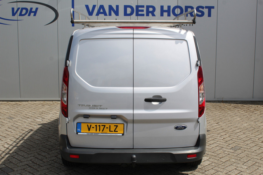 Ford Transit Connect 1.5-75pk TDCI L1 Trend. Dames en heren ondernemers, let op: nette bedrijfswagen, goed voor nog jaren veilig en plezierig vervoer ! Airco, telefoonvoorb., trekhaak, imperiaal, laadruimte betimmerd etc.