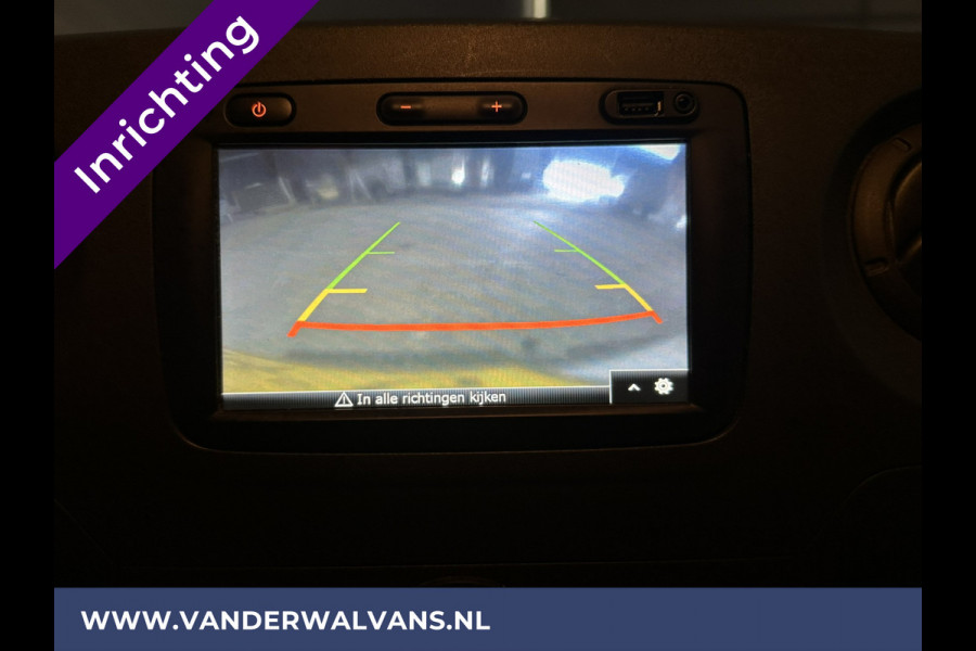 Opel Movano 2.3 CDTI 146pk L2H2 Inrichting Euro6 Airco | Camera | Navigatie | Omvormer 3000 Cruiscontrol, 2500kg Trekhaak, Parkeersensoren, Bijrijdersbank