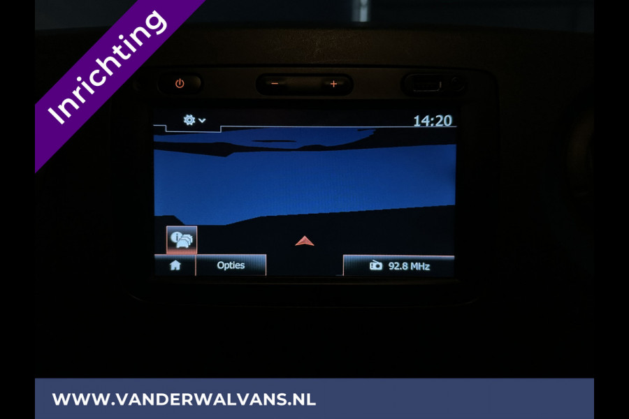 Opel Movano 2.3 CDTI 146pk L2H2 Inrichting Euro6 Airco | Camera | Navigatie | Omvormer 3000 Cruiscontrol, 2500kg Trekhaak, Parkeersensoren, Bijrijdersbank
