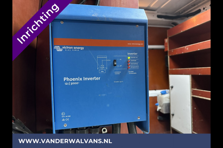 Opel Movano 2.3 CDTI 146pk L2H2 Inrichting Euro6 Airco | Camera | Navigatie | Omvormer 3000 Cruiscontrol, 2500kg Trekhaak, Parkeersensoren, Bijrijdersbank