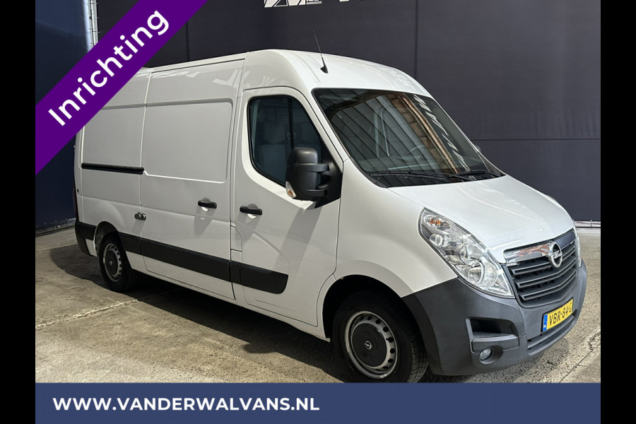 Opel Movano 2.3 CDTI 146pk L2H2 Inrichting Euro6 Airco | Camera | Navigatie | Omvormer 3000 Cruiscontrol, 2500kg Trekhaak, Parkeersensoren, Bijrijdersbank