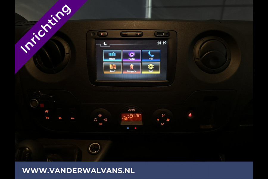 Opel Movano 2.3 CDTI 146pk L2H2 Inrichting Euro6 Airco | Camera | Navigatie | Omvormer 3000 Cruiscontrol, 2500kg Trekhaak, Parkeersensoren, Bijrijdersbank