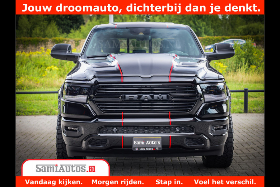 Dodge Ram 1500 GT EDITION | 5.7 V8 HEMI | VIRTUAL COCKPIT | HEAD-UP | ADAPTIVE CRUISE | 360 CAMERA | TRX PACK | Comfortabele Dubbele Cabine met Royale 5 Zitplaatsen | BPM vrij BPM vrij | Nu Leverbaar uit Voorraad | Voorraad Nr 2436