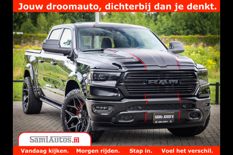 Dodge Ram 1500 GT EDITION | 5.7 V8 HEMI | VIRTUAL COCKPIT | HEAD-UP | ADAPTIVE CRUISE | 360 CAMERA | TRX PACK | Comfortabele Dubbele Cabine met Royale 5 Zitplaatsen | BPM vrij BPM vrij | Nu Leverbaar uit Voorraad | Voorraad Nr 2436