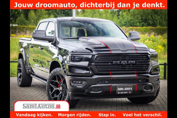 Dodge Ram 1500 GT EDITION | 5.7 V8 HEMI | VIRTUAL COCKPIT | HEAD-UP | ADAPTIVE CRUISE | 360 CAMERA | TRX PACK | Comfortabele Dubbele Cabine met Royale 5 Zitplaatsen | BPM vrij BPM vrij | Nu Leverbaar uit Voorraad | Voorraad Nr 2436