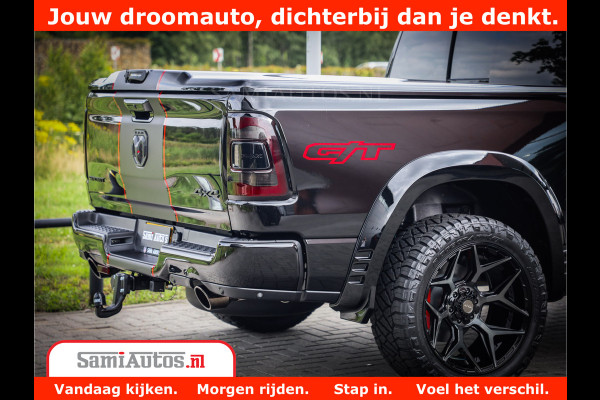 Dodge Ram 1500 GT EDITION | 5.7 V8 HEMI | VIRTUAL COCKPIT | HEAD-UP | ADAPTIVE CRUISE | 360 CAMERA | TRX PACK | Comfortabele Dubbele Cabine met Royale 5 Zitplaatsen | BPM vrij BPM vrij | Nu Leverbaar uit Voorraad | Voorraad Nr 2436