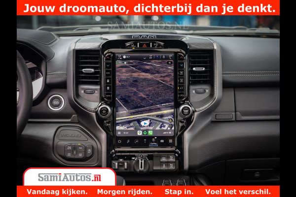 Dodge Ram 1500 GT EDITION | 5.7 V8 HEMI | VIRTUAL COCKPIT | HEAD-UP | ADAPTIVE CRUISE | 360 CAMERA | TRX PACK | Comfortabele Dubbele Cabine met Royale 5 Zitplaatsen | BPM vrij BPM vrij | Nu Leverbaar uit Voorraad | Voorraad Nr 2436
