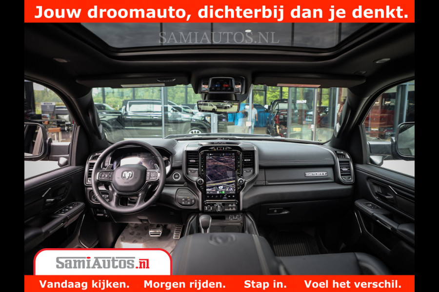 Dodge Ram 1500 GT EDITION | 5.7 V8 HEMI | VIRTUAL COCKPIT | HEAD-UP | ADAPTIVE CRUISE | 360 CAMERA | TRX PACK | Comfortabele Dubbele Cabine met Royale 5 Zitplaatsen | BPM vrij BPM vrij | Nu Leverbaar uit Voorraad | Voorraad Nr 2436