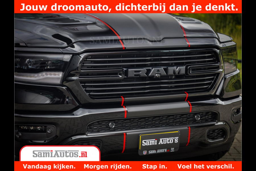 Dodge Ram 1500 GT EDITION | 5.7 V8 HEMI | VIRTUAL COCKPIT | HEAD-UP | ADAPTIVE CRUISE | 360 CAMERA | TRX PACK | Comfortabele Dubbele Cabine met Royale 5 Zitplaatsen | BPM vrij BPM vrij | Nu Leverbaar uit Voorraad | Voorraad Nr 2436