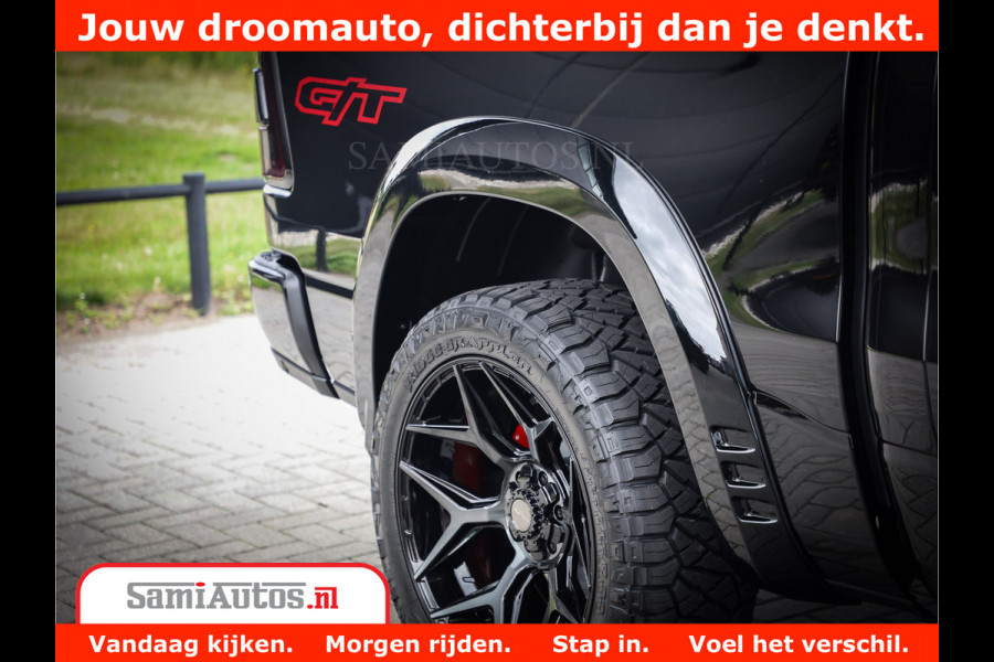 Dodge Ram 1500 GT EDITION | 5.7 V8 HEMI | VIRTUAL COCKPIT | HEAD-UP | ADAPTIVE CRUISE | 360 CAMERA | TRX PACK | Comfortabele Dubbele Cabine met Royale 5 Zitplaatsen | BPM vrij BPM vrij | Nu Leverbaar uit Voorraad | Voorraad Nr 2436