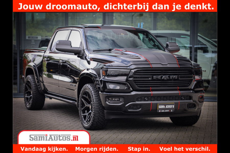 Dodge Ram 1500 GT EDITION | 5.7 V8 HEMI | VIRTUAL COCKPIT | HEAD-UP | ADAPTIVE CRUISE | 360 CAMERA | TRX PACK | Comfortabele Dubbele Cabine met Royale 5 Zitplaatsen | BPM vrij BPM vrij | Nu Leverbaar uit Voorraad | Voorraad Nr 2436