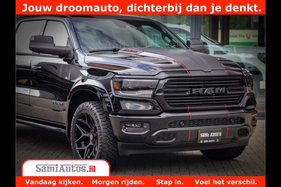 Dodge Ram 1500 GT EDITION | 5.7 V8 HEMI | VIRTUAL COCKPIT | HEAD-UP | ADAPTIVE CRUISE | 360 CAMERA | TRX PACK | Comfortabele Dubbele Cabine met Royale 5 Zitplaatsen | BPM vrij BPM vrij | Nu Leverbaar uit Voorraad | Voorraad Nr 2436