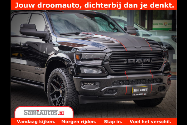 Dodge Ram 1500 GT EDITION | 5.7 V8 HEMI | VIRTUAL COCKPIT | HEAD-UP | ADAPTIVE CRUISE | 360 CAMERA | TRX PACK | Comfortabele Dubbele Cabine met Royale 5 Zitplaatsen | BPM vrij BPM vrij | Nu Leverbaar uit Voorraad | Voorraad Nr 2436