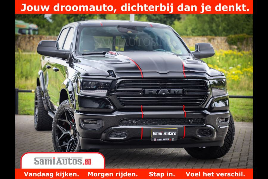 Dodge Ram 1500 GT EDITION | 5.7 V8 HEMI | VIRTUAL COCKPIT | HEAD-UP | ADAPTIVE CRUISE | 360 CAMERA | TRX PACK | Comfortabele Dubbele Cabine met Royale 5 Zitplaatsen | BPM vrij BPM vrij | Nu Leverbaar uit Voorraad | Voorraad Nr 2436