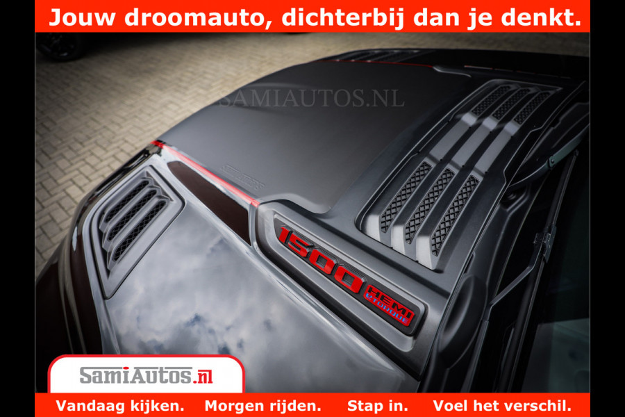 Dodge Ram 1500 GT EDITION | 5.7 V8 HEMI | VIRTUAL COCKPIT | HEAD-UP | ADAPTIVE CRUISE | 360 CAMERA | TRX PACK | Comfortabele Dubbele Cabine met Royale 5 Zitplaatsen | BPM vrij BPM vrij | Nu Leverbaar uit Voorraad | Voorraad Nr 2436