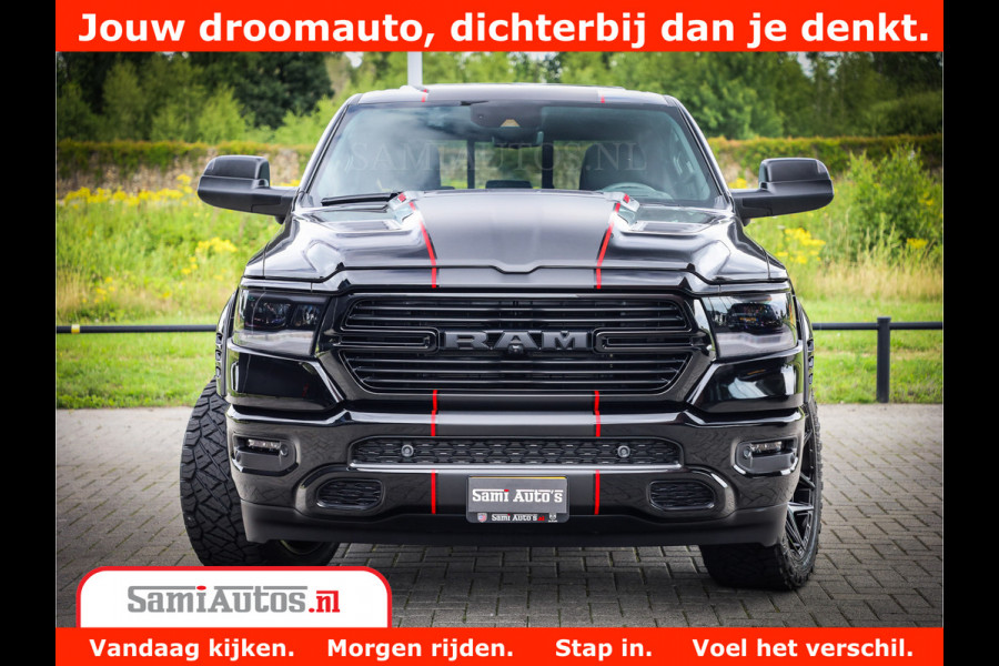 Dodge Ram 1500 GT EDITION | 5.7 V8 HEMI | VIRTUAL COCKPIT | HEAD-UP | ADAPTIVE CRUISE | 360 CAMERA | TRX PACK | Comfortabele Dubbele Cabine met Royale 5 Zitplaatsen | BPM vrij BPM vrij | Nu Leverbaar uit Voorraad | Voorraad Nr 2436