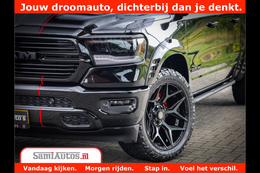 Dodge Ram 1500 GT EDITION | 5.7 V8 HEMI | VIRTUAL COCKPIT | HEAD-UP | ADAPTIVE CRUISE | 360 CAMERA | TRX PACK | Comfortabele Dubbele Cabine met Royale 5 Zitplaatsen | BPM vrij BPM vrij | Nu Leverbaar uit Voorraad | Voorraad Nr 2436