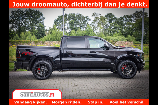 Dodge Ram 1500 GT EDITION | 5.7 V8 HEMI | VIRTUAL COCKPIT | HEAD-UP | ADAPTIVE CRUISE | 360 CAMERA | TRX PACK | Comfortabele Dubbele Cabine met Royale 5 Zitplaatsen | BPM vrij BPM vrij | Nu Leverbaar uit Voorraad | Voorraad Nr 2436