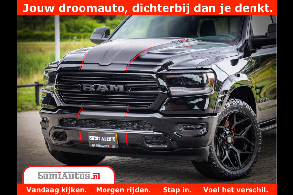Dodge Ram 1500 GT EDITION | 5.7 V8 HEMI | VIRTUAL COCKPIT | HEAD-UP | ADAPTIVE CRUISE | 360 CAMERA | TRX PACK | Comfortabele Dubbele Cabine met Royale 5 Zitplaatsen | BPM vrij BPM vrij | Nu Leverbaar uit Voorraad | Voorraad Nr 2436
