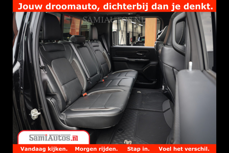 Dodge Ram 1500 GT EDITION | 5.7 V8 HEMI | VIRTUAL COCKPIT | HEAD-UP | ADAPTIVE CRUISE | 360 CAMERA | TRX PACK | Comfortabele Dubbele Cabine met Royale 5 Zitplaatsen | BPM vrij BPM vrij | Nu Leverbaar uit Voorraad | Voorraad Nr 2436