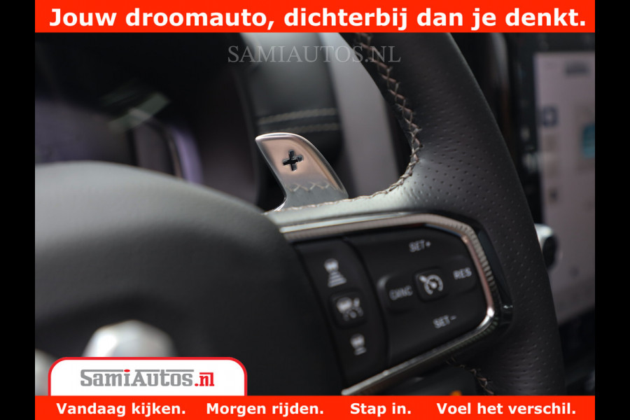 Dodge Ram 1500 GT EDITION | 5.7 V8 HEMI | VIRTUAL COCKPIT | HEAD-UP | ADAPTIVE CRUISE | 360 CAMERA | TRX PACK | Comfortabele Dubbele Cabine met Royale 5 Zitplaatsen | BPM vrij BPM vrij | Nu Leverbaar uit Voorraad | Voorraad Nr 2436