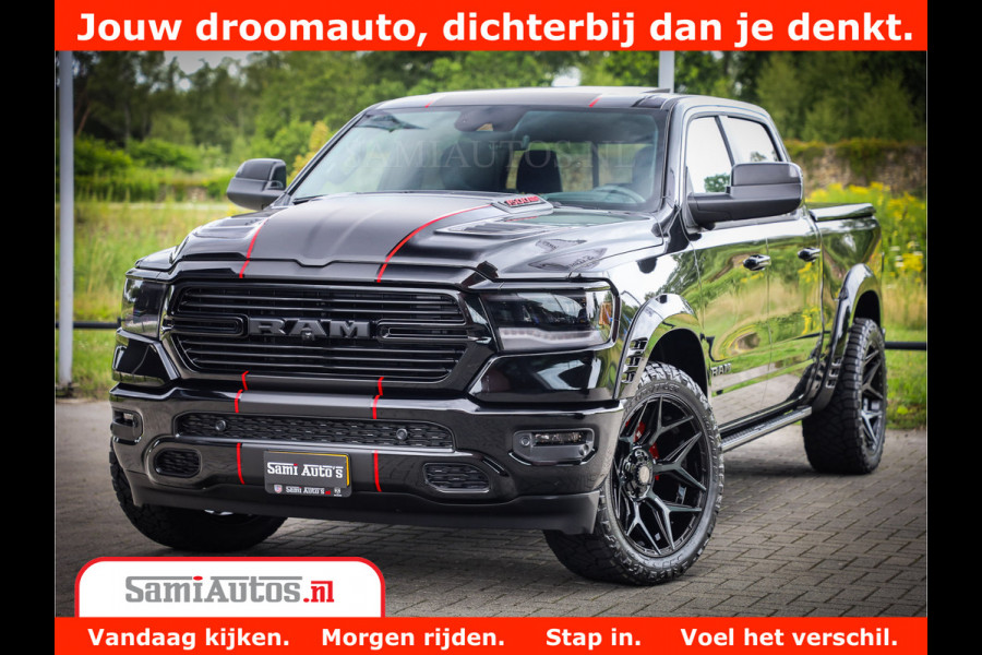 Dodge Ram 1500 GT EDITION | 5.7 V8 HEMI | VIRTUAL COCKPIT | HEAD-UP | ADAPTIVE CRUISE | 360 CAMERA | TRX PACK | Comfortabele Dubbele Cabine met Royale 5 Zitplaatsen | BPM vrij BPM vrij | Nu Leverbaar uit Voorraad | Voorraad Nr 2436