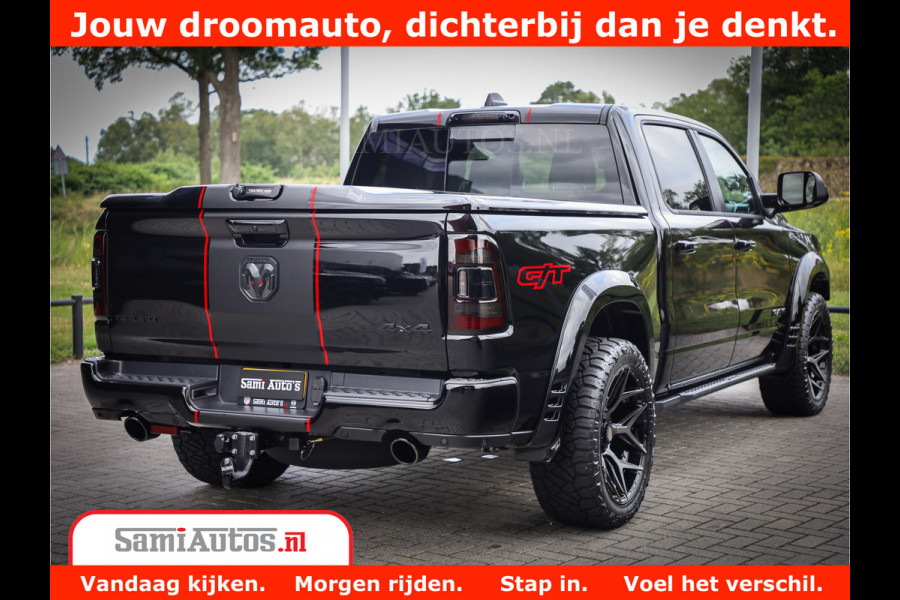 Dodge Ram 1500 GT EDITION | 5.7 V8 HEMI | VIRTUAL COCKPIT | HEAD-UP | ADAPTIVE CRUISE | 360 CAMERA | TRX PACK | Comfortabele Dubbele Cabine met Royale 5 Zitplaatsen | BPM vrij BPM vrij | Nu Leverbaar uit Voorraad | Voorraad Nr 2436