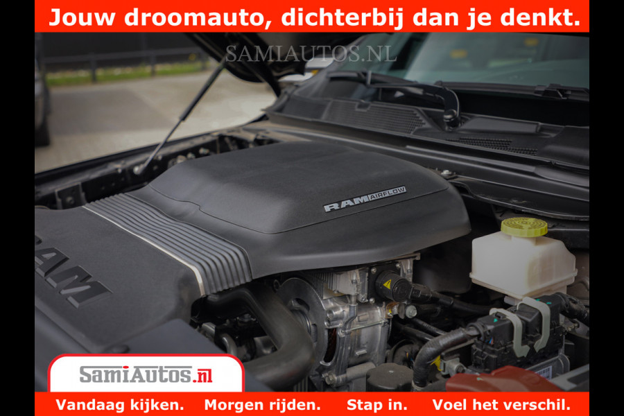 Dodge Ram 1500 GT EDITION | 5.7 V8 HEMI | VIRTUAL COCKPIT | HEAD-UP | ADAPTIVE CRUISE | 360 CAMERA | TRX PACK | Comfortabele Dubbele Cabine met Royale 5 Zitplaatsen | BPM vrij BPM vrij | Nu Leverbaar uit Voorraad | Voorraad Nr 2436