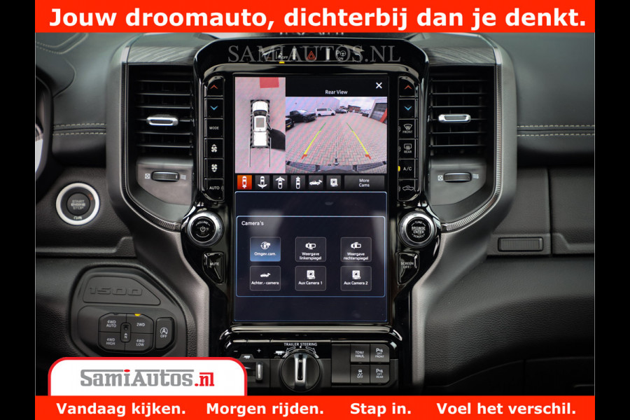 Dodge Ram 1500 GT EDITION | 5.7 V8 HEMI | VIRTUAL COCKPIT | HEAD-UP | ADAPTIVE CRUISE | 360 CAMERA | TRX PACK | Comfortabele Dubbele Cabine met Royale 5 Zitplaatsen | BPM vrij BPM vrij | Nu Leverbaar uit Voorraad | Voorraad Nr 2436
