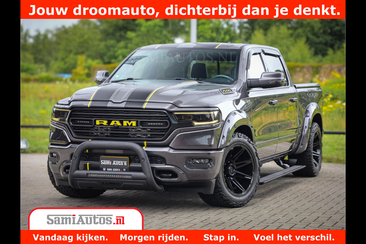Dodge Ram 1500 LIMITED CUSTOM | FULL OPTION | LUCHT REMSYSTEEM | LUCHT VERING | 360 CAM | 200L LPG | PANORAMA | 4X4 V8 5.7 | 3500KG | MEMORY | WIDE BODYKIT | AMBILIGHT | MICKEY THOMPSON BANDEN | Dodge Ram 1500 LIMITED CUSTOM | FULL OPTION | LUCHT REMSYSTEEM | LUCHT VERING | 360 CAM | 200L LPG | PANORAMA | 4X4 V8 5.7 | 3500KG | MEMORY | WIDE BODYKIT | AMBILIGHT | MICKEY THOMPSON BANDEN |