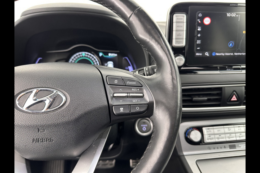 Hyundai Kona EV Premium 64 kWh (INCL-BTW) *PANO | FULL-LEATHER | KRELL-AUDIO | HEAD-UP | FULL-LED | NAVI-FULLMAP | DAB | ADAPT.CRUISE | KEYLESS | CAMERA | BLIND-SPOT | LANE-ASSIST | DIGI-COCKPIT | COMFORT-SEATS | 17''ALU*