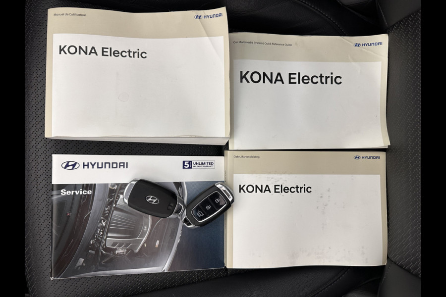 Hyundai Kona EV Premium 64 kWh (INCL-BTW) *PANO | FULL-LEATHER | KRELL-AUDIO | HEAD-UP | FULL-LED | NAVI-FULLMAP | DAB | ADAPT.CRUISE | KEYLESS | CAMERA | BLIND-SPOT | LANE-ASSIST | DIGI-COCKPIT | COMFORT-SEATS | 17''ALU*