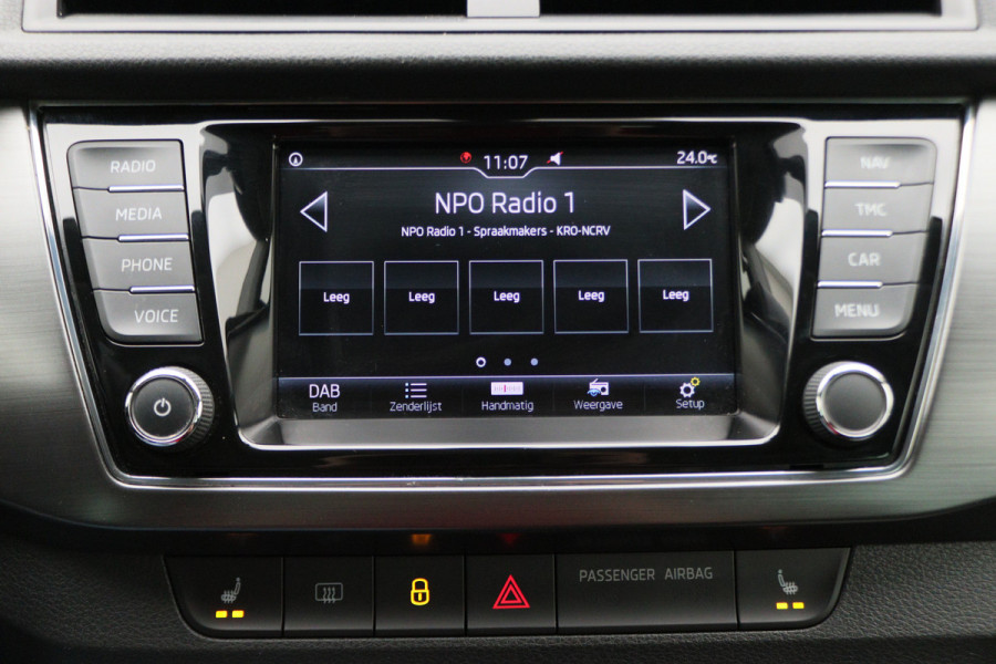 Škoda Fabia Combi 1.0 TSI Clever Climate, Cruise, Verwarmde Stoelen, Bluetooth, Navigatie, DAB, PDC, 15''