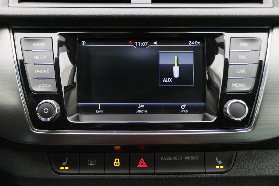 Škoda Fabia Combi 1.0 TSI Clever Climate, Cruise, Verwarmde Stoelen, Bluetooth, Navigatie, DAB, PDC, 15''