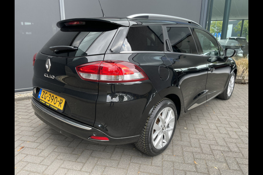 Renault Clio Estate 0.9 TCe Limited Airco - Cruise control - Parkeersensoren achter - Navigatie full map - Mistlampen voor - Lederen stuurwiel - Dakrails