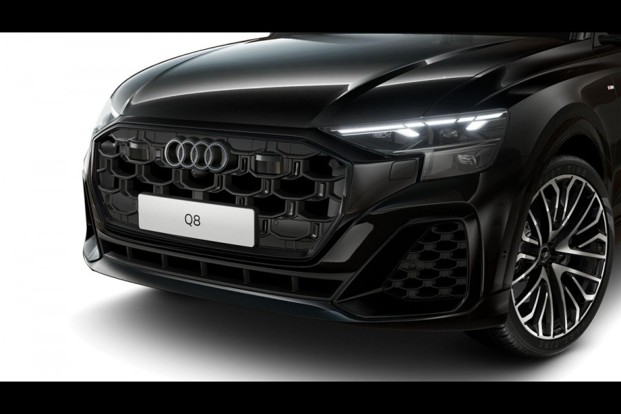 Audi Q8 55 TFSI e quattro Pro Line S 394pk | Servosluiting | Panoramadak | B&O | Ass.Plus.Remote | Sportstoel Plus | 23'' inch zilver | Trekhaak |
