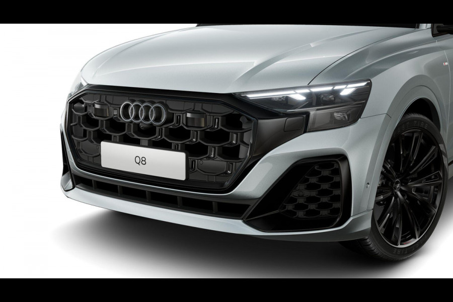 Audi Q8 55 TFSI e quattro Pro Line S 394pk | Panoramadak | B&O | Vierwielbesturing | Ass.Plus.Remote | Sportstoel Plus | 23'' inch Zwart | Trekhaak |