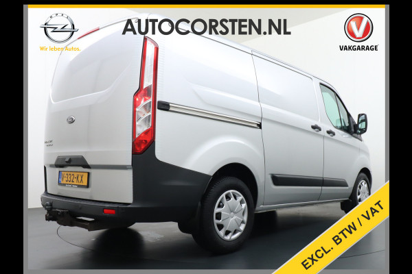 Ford Transit Custom Automaat 290 2.0TDCI 131PK L1H1 Navi Airco Cruise Camera Trekhaak Pdc Regen-/lichtsensor Euro 6 Trend Bluetooth Voorruit verwarmbaar Achterklep Zijschuifdeur Wandbetimmering Adaptieve bochtverl 1e Eigenaar Euro 6