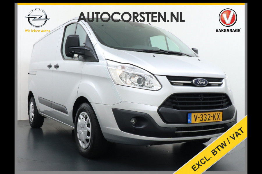 Ford Transit Custom Automaat 290 2.0TDCI 131PK L1H1 Navi Airco Cruise Camera Trekhaak Pdc Regen-/lichtsensor Euro 6 Trend Bluetooth Voorruit verwarmbaar Achterklep Zijschuifdeur Wandbetimmering Adaptieve bochtverl 1e Eigenaar Euro 6