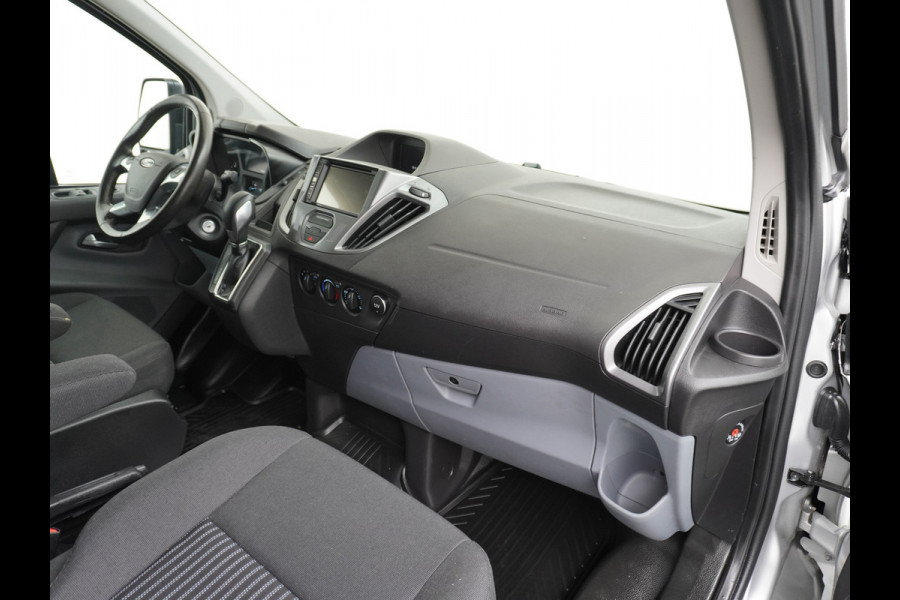 Ford Transit Custom Automaat 290 2.0TDCI 131PK L1H1 Navi Airco Cruise Camera Trekhaak Pdc Regen-/lichtsensor Euro 6 Trend Bluetooth Voorruit verwarmbaar Achterklep Zijschuifdeur Wandbetimmering Adaptieve bochtverl 1e Eigenaar Euro 6