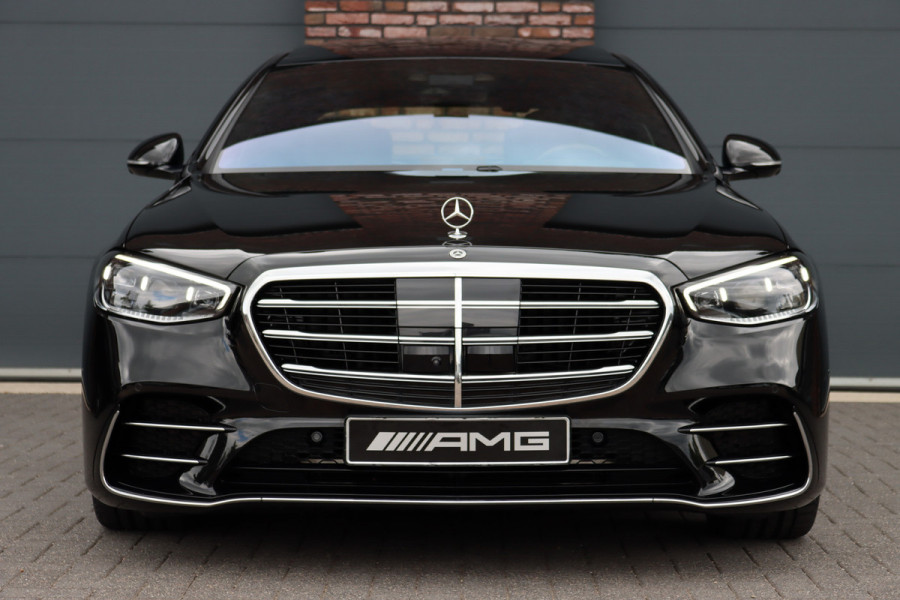 Mercedes-Benz S-Klasse 450d 4MATIC Lang AMG Line Aut9 | Airmatic | Drive Pilot | Chauffeurspakket | Achterasbesturing | Augmented HUD | Distronic+ | Burmester | Exclusief Nappa Leder | 3D-Display | Vlakkenverwarming | Zonweringspakket |