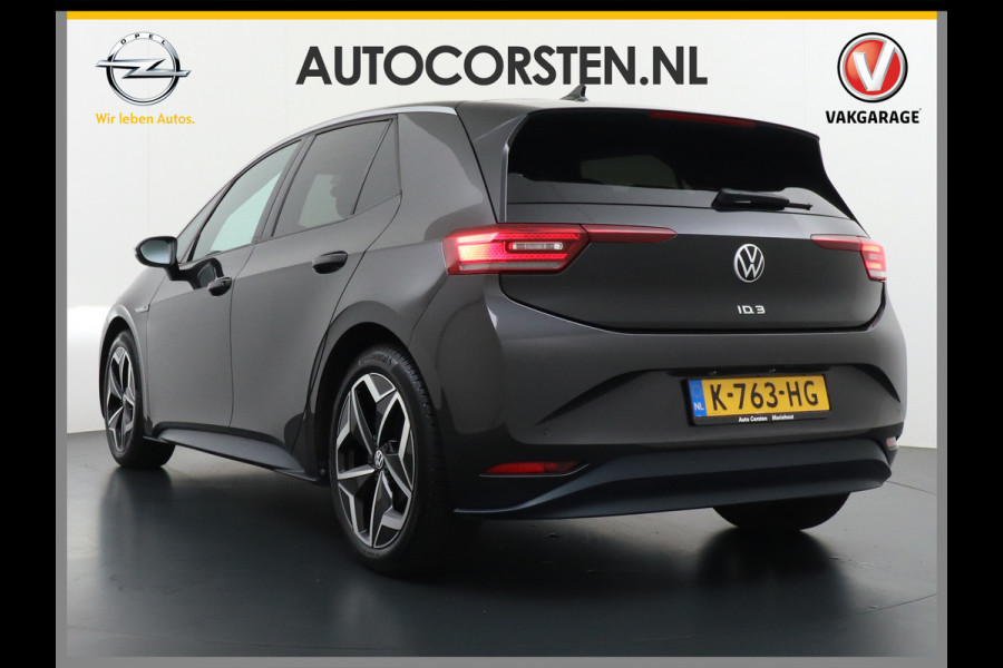Volkswagen ID.3 58kWh 204PK First Navi Adapt.Cruise Control Pdc Apple Carplay Android Navi Ecc Led Stoel-Stuurverwarming DAB Keyless Advanced Lmv Bluetooth Regensensor Rijstrooksensor Verkeersbord detectie Mirrorlink Grootste accu Garantie t/m 22-12-2028