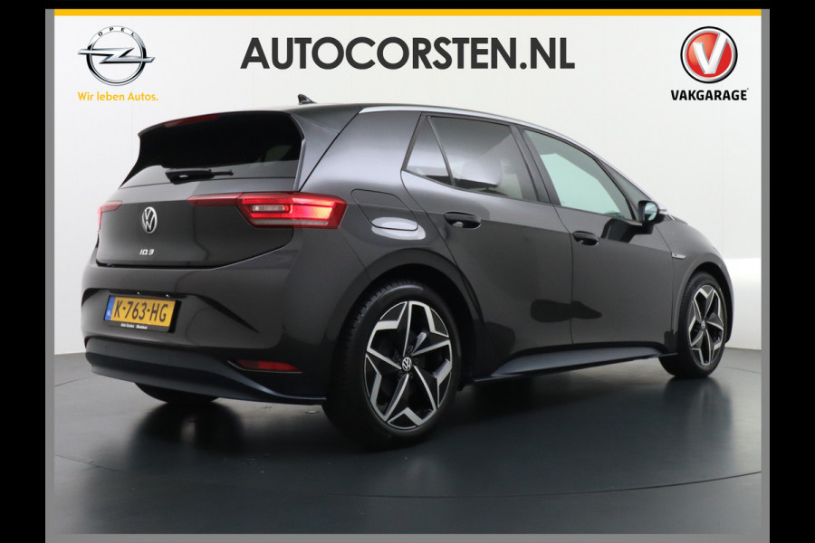 Volkswagen ID.3 58kWh 204PK First Navi Adapt.Cruise Control Pdc Apple Carplay Android Navi Ecc Led Stoel-Stuurverwarming DAB Keyless Advanced Lmv Bluetooth Regensensor Rijstrooksensor Verkeersbord detectie Mirrorlink Grootste accu Garantie t/m 22-12-2028