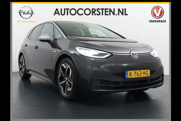 Volkswagen ID.3 58kWh 204PK First Navi Adapt.Cruise Control Pdc Apple Carplay Android Navi Ecc Led Stoel-Stuurverwarming DAB Keyless Advanced Lmv Bluetooth Regensensor Rijstrooksensor Verkeersbord detectie Mirrorlink Grootste accu Garantie t/m 22-12-2028
