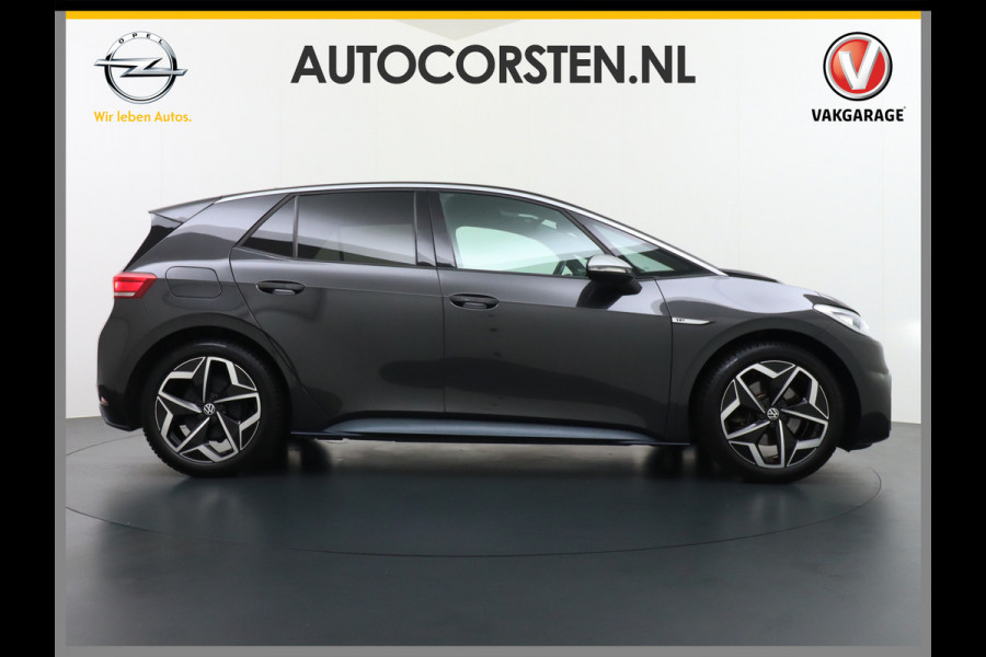 Volkswagen ID.3 58kWh 204PK First Navi Adapt.Cruise Control Pdc Apple Carplay Android Navi Ecc Led Stoel-Stuurverwarming DAB Keyless Advanced Lmv Bluetooth Regensensor Rijstrooksensor Verkeersbord detectie Mirrorlink Grootste accu Garantie t/m 22-12-2028