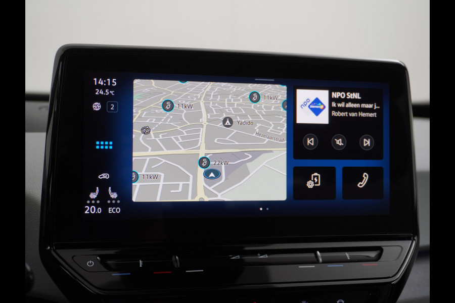 Volkswagen ID.3 58kWh 204PK First Navi Adapt.Cruise Control Pdc Apple Carplay Android Navi Ecc Led Stoel-Stuurverwarming DAB Keyless Advanced Lmv Bluetooth Regensensor Rijstrooksensor Verkeersbord detectie Mirrorlink Grootste accu Garantie t/m 22-12-2028